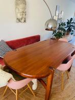 Niels Bach teak eettafel (Deens vintage design), Ophalen, Deens vintage design, Teakhout, 200 cm of meer