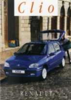 Renault Clio 1 of 16V brochure/auto folder '91 '92 '94 '97, Ophalen of Verzenden, Renault