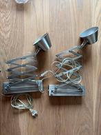 Uitschuifbare Wandlamp Metaal 2x, Huis en Inrichting, Ophalen of Verzenden, Zo goed als nieuw, Metaal