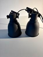 2x IKEA Hektar wandlampjes - spotjes, Gebruikt, Metaal of Aluminium, Ophalen of Verzenden, Led