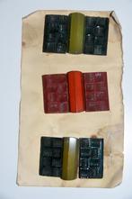 3 Art Deco riemgespen rood & groen gespen, Antiek en Kunst, Antiek | Kleding en Accessoires, Ophalen of Verzenden