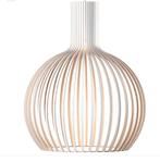 Grote houten hanglamp van Lucerna wit/hout 55 cm - Large, Ophalen of Verzenden, Nieuw, Hout, 50 tot 75 cm