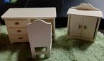 Poppenhuis buro met wandkastje en stoel, Verzamelen, Poppenhuizen en Toebehoren, Ophalen of Verzenden, Poppenhuis