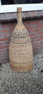 Rieten fles, Ophalen of Verzenden, Gebruikt, Rond, Riet