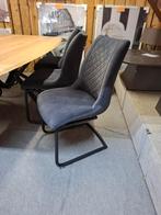 4 Nieuwe stoelen, Antraciet, zwart frame en greep, Armin H&H, Ophalen, Nieuw, Metaal, Vier