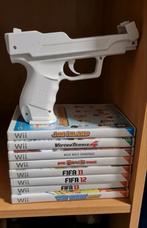 Wii games/spelletjes en houder pistool, Gebruikt, Ophalen of Verzenden
