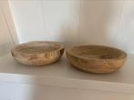 Wooden bowls (2), Huis en Inrichting, Woonaccessoires | Schalen en Manden, Rechthoekig, Zo goed als nieuw, Hout, Ophalen