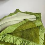 Vintage deken 240x240 groen dubbelzijdig plaid, Verzenden