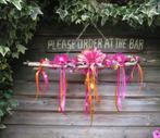 Feest Decoratie met Bloemen Lint en Kralen 1 Meter Breed, Ophalen, Nieuw