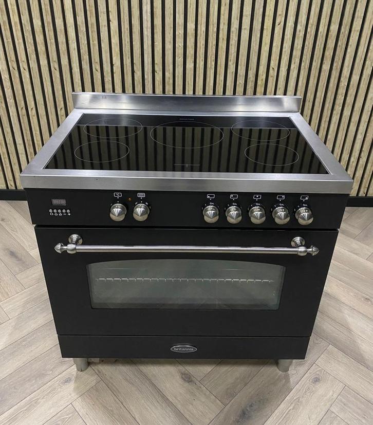 Prachtig Britannia Inductie Fornuis, Witgoed en Apparatuur, Fornuizen, Zo goed als nieuw, Vrijstaand, Inductie, 5 kookzones of meer