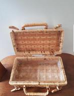 Klein rieten koffertje ***IZGS***, Ophalen of Verzenden, Zo goed als nieuw, Rechthoekig, Riet