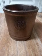 Een ronde Bronskleurig Bloempot te koop voor binnen & buiten, Rond, Tuin, Zo goed als nieuw, Minder dan 40 cm