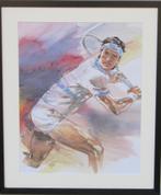 " Tennis Backhand  " ingelijste litho Wim Hoogstraten € 30, Nieuw, Overige merken, Ophalen of Verzenden