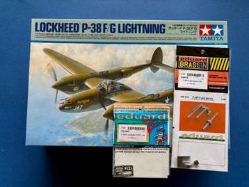 Tamiya	61120	P-38 F/G Lightning	1/48 incl pe & resin guns beschikbaar voor biedingen