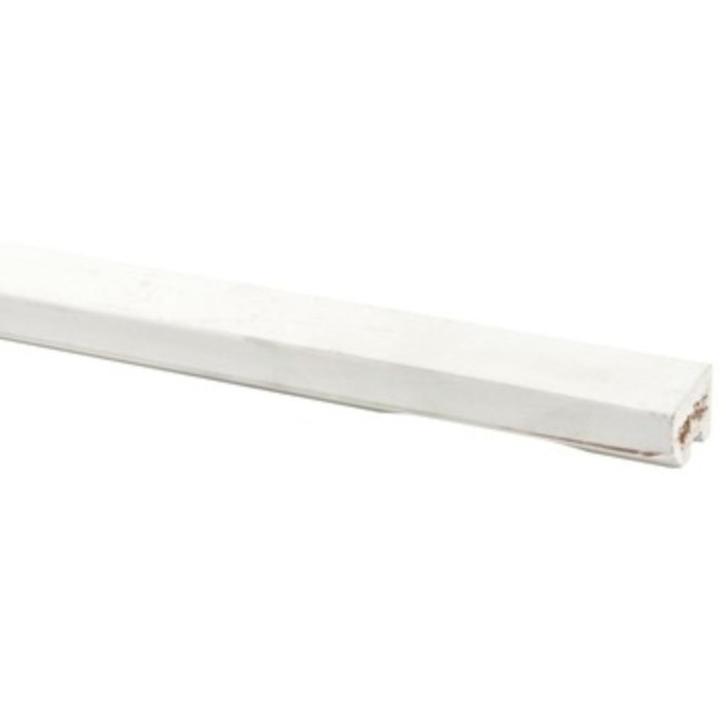 Glaslat hardhout wit gegrond 24x28 mm 270 cm, Doe-het-zelf en Verbouw, Kozijnen en Schuifpuien, Nieuw, Overige typen, Hout, 75 tot 150 cm