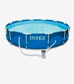 Intex zwembad met veel accessoires!, Tuin en Terras, Zwembaden, 300 cm of meer, 200 tot 400 cm, Rond, Opzetzwembad