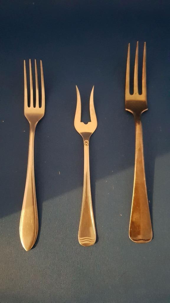 Gero 90 en Gero Zilmeta, 3 diverse vorken. 5A29, Antiek en Kunst, Antiek | Bestek, Ophalen of Verzenden