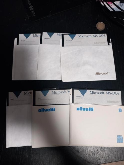 Microsoft ms-dos op floppy (zie adv voor info), Computers en Software, Vintage Computers, Ophalen of Verzenden