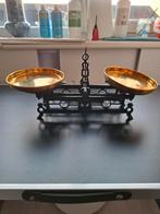 Antieke plantenstandaard / weegschaal van gietijzer en koper, Ophalen of Verzenden