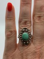 V727 Prachtige zilveren streekdracht ring (verstelbaar), Sieraden, Tassen en Uiterlijk, Antieke sieraden, Ophalen of Verzenden