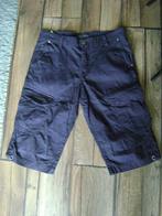 Donkerblauwe heren korte broek maat W32, Kleding | Heren, Broeken en Pantalons, Gedragen, Maat 48/50 (M), Blauw, C&A