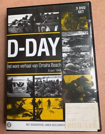 'D-Day - Het ware verhaal van Omaha Beach' (box, 3 dvd's) beschikbaar voor biedingen
