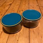 2 TUPPERWARE PRISMA BAKKEN (1 liter)., Huis en Inrichting, Keuken | Tupperware, Ophalen of Verzenden, Gebruikt, Groen, Bak of Kom