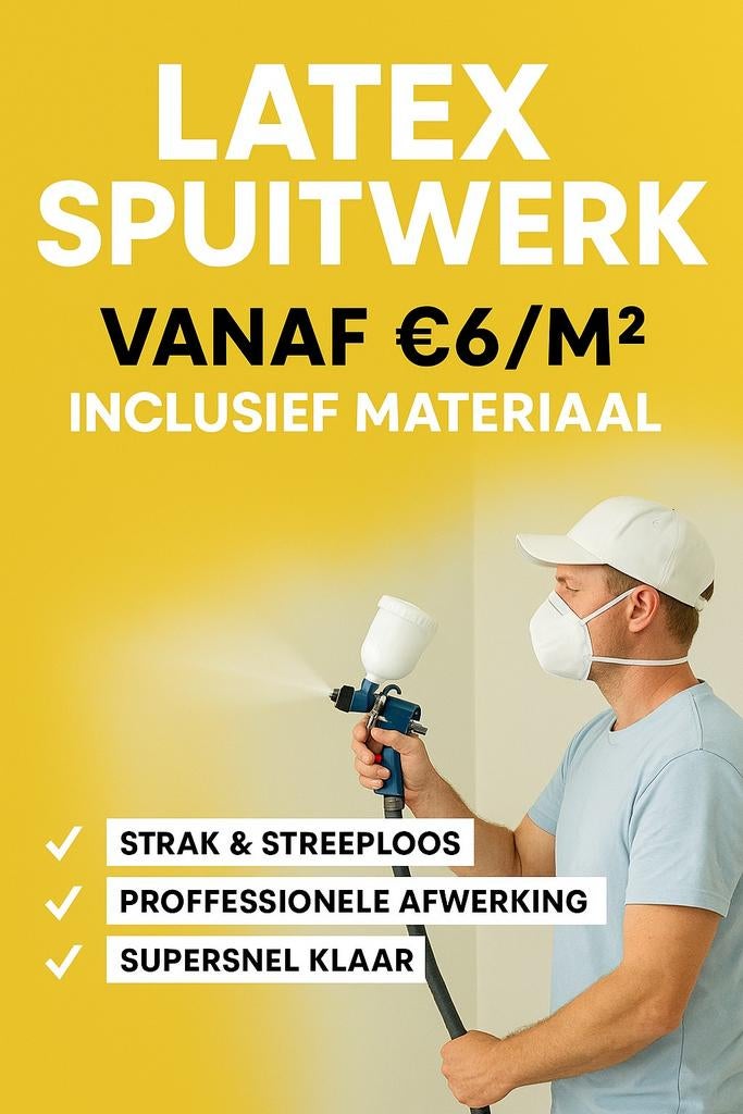 Latex spuitwerk: strakke afwerking voor €6/m²!, Boeken, E-books, Overige onderwerpen