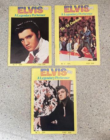 3 x Elvis A Legendary Performer Clubblad Noorwegen 1979 beschikbaar voor biedingen