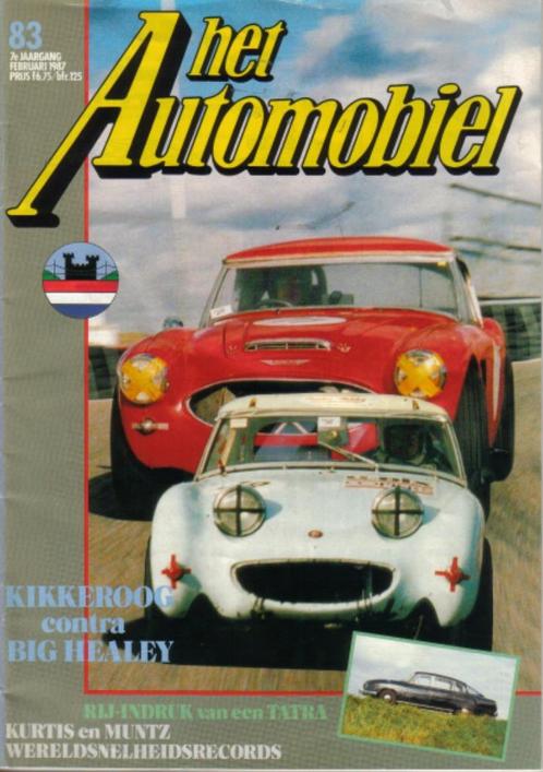 Automobiel 83 1987 : Austin Healey Sprite & 3000 - Tatra 603, Boeken, Auto's | Folders en Tijdschriften, Gelezen, Algemeen, Ophalen of Verzenden