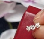 Leuke neuspiercing neusbel neusring met strass bloemetjes, Sieraden, Tassen en Uiterlijk, Piercings, Nieuw, Ophalen of Verzenden
