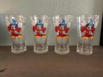 Set van 4 Disneyland Paris Glazen - Mickey Mouse, Ophalen, Glas of Glazen, Overige stijlen, Glas
