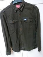 Grijs warm overhemd Superdry maat M, Zo goed als nieuw, Grijs, Superdry, Halswijdte 39/40 (M)