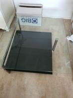 Glazen salon tafel gratis, Vierkant, Ophalen of Verzenden, Minder dan 50 cm, 100 tot 150 cm