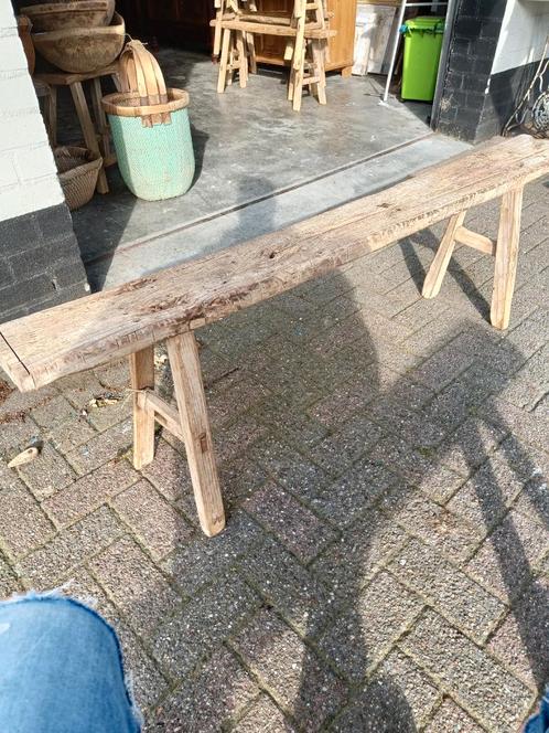Oud Chinees bankje, Antiek en Kunst, Antiek | Meubels | Stoelen en Banken, Ophalen