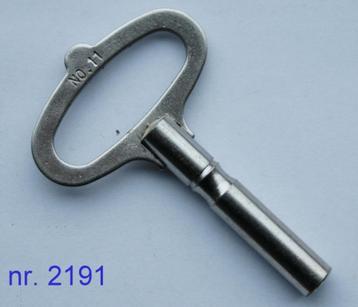 2191-19 Staal / vernikkelde kloksleutel 7,00 mm. € 4,25 p/st beschikbaar voor biedingen