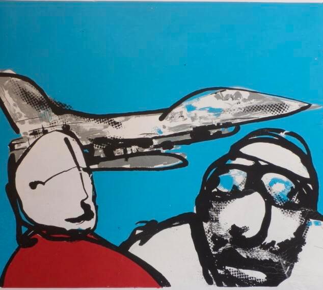 HERMAN BROOD. zeefdruk F16 oplage E.A., Antiek en Kunst, Kunst | Schilderijen | Modern, Ophalen