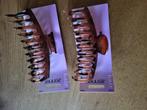 2 nieuwe zenner  bruine haarklemmen, Ophalen of Verzenden, Nieuw, Haarspeld