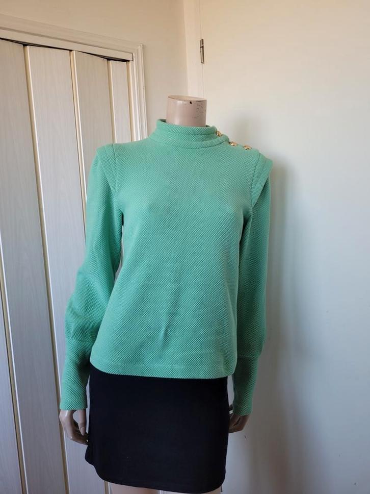 Vanilia trui struc groen maat S/M, Kleding | Dames, Tops, Zo goed als nieuw, Maat 36 (S), Groen, Lange mouw, Ophalen of Verzenden