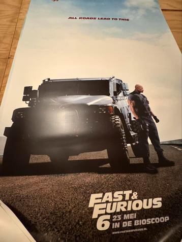 Poster Fast & furious 6 bioscoopformaat XXXL beschikbaar voor biedingen