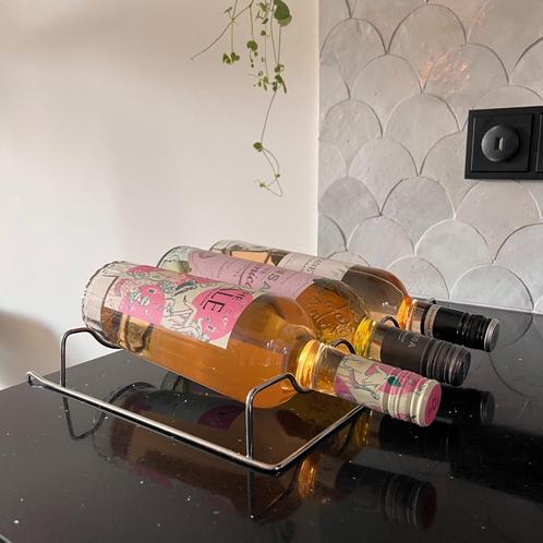 NIEUW: Koelkast wijnrek, Huis en Inrichting, Woonaccessoires | Wijnrekken, Nieuw, Minder dan 50 cm, Metaal, Minder dan 5 flessen