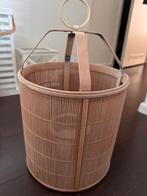 Riviera maison grote windlichten van bamboe hout, Huis en Inrichting, Woonaccessoires | Kandelaars en Kaarsen, Ophalen, Overige materialen