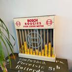 Jaren 50 Bosch bougies display metaal origineel Nederlands, Verzamelen, Ophalen, Gebruikt, Reclamebord