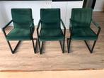 Kick collection Jim eetkamerstoel groen velvet, Huis en Inrichting, Stoelen, Ophalen, Overige kleuren, Drie, Zo goed als nieuw