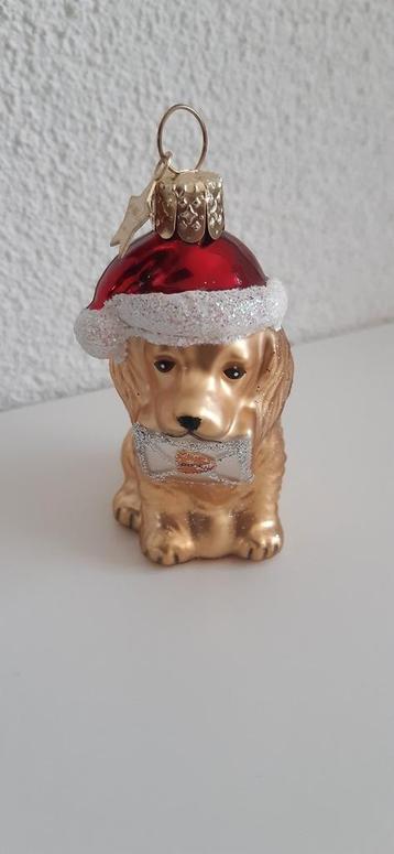 Kerstornament Vondels hond met Postnl envelop  beschikbaar voor biedingen