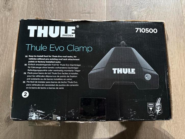 Thule Evo Clamp 7105 Dakdrager voetenset - nieuw, Auto diversen, Dakdragers, Nieuw, Ophalen of Verzenden