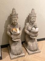 2 Grote Boeddha Beelden landelijk sober, Huis en Inrichting, Woonaccessoires | Boeddhabeelden, Ophalen, Zo goed als nieuw