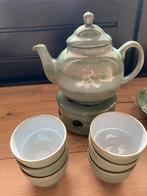 Ambacht Volendam Volendams aardewerk groen theepot theelicht, Antiek en Kunst, Ophalen of Verzenden
