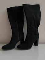 Elegante zwarte hoge laarzen maat 38, Kleding | Dames, Schoenen, Ophalen of Verzenden, Zo goed als nieuw, Zwart, Hoge laarzen