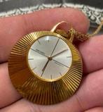 1960-1970 horloge Seiko + ketting Bladgoud zakhorloge antiek, Sieraden, Tassen en Uiterlijk, Horloges | Antiek, Seiko, Zakhorloge
